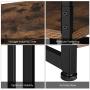 Homfa 5-Tier Corner Shelf, Free Standing Ladder Shaped Plant Flower Stand Rack Bathroom Storage Tower Industrial Style Utility Organizer Wood Look Accent Metal Frame Modern Furniture Home Office