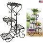 COLIBROX 4 TIER Metal Shelves Flower Pot Plant Stand Display COLIBROX 4 TIER Metal Shelves Flower Pot Plant Stand Display