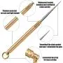 2 Pieces Portable Titanium Toothpicks Pocket Toothpick Metal Toothpick Holder for Outdoor Picnic Camping Supply, Brass Color 2 Pieces Portable Titanium Toothpicks Pocket Toothpick Metal Toothpick Holder for Outdoor Picnic Camping Supply, Brass Color