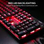 AUKEY Mechanical Keyboard Red Switch Gaming Keyboard with Red Backlit, 104 Keys 100% Anti-ghosting with Metal Top Panel and Water-Resistant Design for PC and Laptop Gamers, Black AUKEY Mechanical Keyboard Red Switch Gaming Keyboard with Red Backlit, 104 Keys 100% Anti-ghosting with Metal Top Panel and Water-Resistant Design for PC and Laptop Gamers, Black