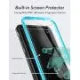 YOUMAKER Case for Galaxy S10, Kickstand Case with Built-in Screen Protector Heavy Duty Protection Shockproof Full Body Slim Fit Cover for Samsung Galaxy S10 6.1 inch - Blue
