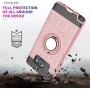 Note 5 case Galaxy Note 5 Case with HD Screen Protector,Ymhxcy 360 Degree Rotating Ring & Bracket Rubber Dual Layer Shock Bumper Resistant Back Cover for Samsung Galaxy Note 5-ZH Rose Gold