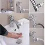 HSTYAIG Brass Sink Valve Diverter Faucet Splitter for Kitchen or Bathroom Sink Faucet Faucet to Hose Adapter with Universal Faucet Adaptor Splitter Part (Style A) HSTYAIG Brass Sink Valve Diverter Faucet Splitter for Kitchen or Bathroom Sink Faucet Faucet to Hose Adapter with Universal Faucet Adaptor Splitter Part (Style A)