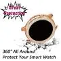 Falandi Compatible for Samsung Galaxy Watch Active 2 Screen Protector, Case with Doulbe Rows Rhinestones Bling Crystal Diamonds Plate face Case Cover Frame Bumper 44mm/40mm, (Rose Gold, 40mm)
