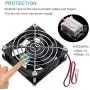 Gdstime 80mm x 25mm 8025B 12V Dual Ball Bearing DC Brushless Cooling Fan