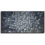 Large Abstract Silver Square Wall Art Hand Painted Textured Oil Painting on Canvas Ready To Hang 60x30inch