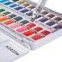 MEEDEN Watercolor Paint Set, 48 Vibrant Colors in Pocket Box, Watercolor Paint Palette with Metal Ring and Watercolor Brush, Non-Toxic for Students, Kids, Beginners Art Painting MEEDEN Watercolor Paint Set, 48 Vibrant Colors in Pocket Box, Watercolor Paint Palette with Metal Ring and Watercolor Brush, Non-Toxic for Students, Kids, Beginners Art Painting
