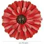 Zcaukya Large Metal Flower Wall Decor, 13'' Flower Art Wall Hanging for Indoor Outdoor Home Bedroom Office Garden (Red) Zcaukya Large Metal Flower Wall Decor, 13'' Flower Art Wall Hanging for Indoor Outdoor Home Bedroom Office Garden (Red)