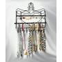 ARAD Metal Wall Mount Heart Shaped Jewelry Display Rack-Necklaces, Earrings, Bracelets-Black