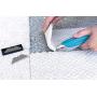 Box Cutter Utility Knife - Retractable - Multi-Position Blade, Locking - 5 Sharp Blades with Storage in Non-Slip Handle Ergonomic, Easy Comfort Grip Design Great for Weak Hands!