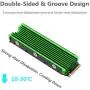 MHQJRH M.2 2280 SSD heatsink (Green) MHQJRH M.2 2280 SSD heatsink (Green)