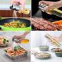 Anmyox Olive Oil Sprayer Set, 100ml 5 In 1 Oil Dispenser Glass Bottle for Bbq Salad Cooking Roasting Grilling Baking(2 Pcs))