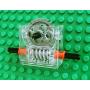 LEGO Technic COMPLETE GEARBOX ASSEMBLY 2 x 4 x 3 1/3 Trans-Clear Wormbox gear motor REDUCER block Mindstorms robotics ev3 NXT transparent robot building power functions part 6588