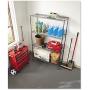Alera Complete Wire Shelving Unit w/Caster, 48'' x 18'' x 72'', Black Anthracite