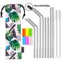SEIVAN STRAWS Designer Pouch Set of 8 Stainless Steel Reusable Metal Straws with Silicone Tip-Drinking Straws for 30oz 20oz Yeti RTIC Tumbler - 8 Steel Straws, 12 Silicone Tips, 2 Straw Cleaning Brush SEIVAN STRAWS Designer Pouch Set of 8 Stainless Steel Reusable Metal Straws with Silicone Tip-Drinking Straws for 30oz 20oz Yeti RTIC Tumbler - 8 Steel Straws, 12 Silicone Tips, 2 Straw Cleaning Brush
