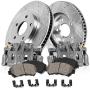 Callahan CCK04713 [2] FRONT Premium Original Brake Calipers + [2] Drilled/Slotted Rotors + Ceramic Pads + Hardware