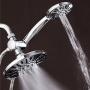 AquaDance 7'' Premium High Pressure 3-Way Rainfall Combo for The Best of Both Worlds - Enjoy Luxurious Rain Showerhead and 6-Setting Hand Held Shower Separately or Together - Chrome Finish - 3328