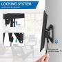 Tilting TV Wall Mount Bracket Design for Most 32-86 Inch LED Plasma Flat Curved Screen TVs , Low Profile JUSTSTONE TV Mount with VESA 600x400mm Holds up to 165 Lbs, Fits 16''-24'' Studs,Can Be Leveled