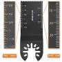 20 Pcs Metal Oscillating Tool Blades Wood Multitool Blades Quick Release Oscillating Saw Blade for Multimaster Porter Rockwell Cable Black Decker Bosch Craftsman Durable Fit All Models
