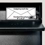 Mail Boss 7162 Metro, Black High Capacity Wall Mounted Locking Security Mailbox,Medium
