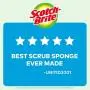 Scotch-Brite Non-Scratch Scrub Sponges, 9 Scrub Sponges, Lasts 50% Longer than the Leading National Value Brand