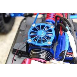 GPM for Traxxas E-Revo 2.0 VXL Brushless (86086-4) Upgrade Parts Aluminum Motor Heatsink with Cooling Fan - 1 Set Orange