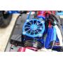 GPM for Traxxas E-Revo 2.0 VXL Brushless (86086-4) Upgrade Parts Aluminum Motor Heatsink with Cooling Fan - 1 Set Orange