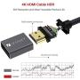 4K HDMI Cable 3.3 ft, iVANKY High Speed 18Gbps HDMI 2.0 Cable, 4K HDR, HDCP 2.2, 3D, 2160P, 1080P, Ethernet - Braided HDMI Cord, Audio Return (ARC) Compatible UHD TV, Blu-ray, Projector