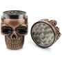 Golden Bell Upgraded Full Metal Spice Herb Skull Grinder - Red Bronze Golden Bell Upgraded Full Metal Spice Herb Skull Grinder - Red Bronze