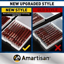 Amartisan 20-Piece Hex Head Allen Wrench Drill Bit Set, Metric and SAE S2 Steel Hex Bits Set, Magnetic Tips, 2.3'' Long With Storage box