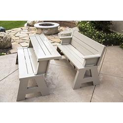 Premiere Products 5RCATA Tan Convert A Bench, Approximate Size: Table 27'' H x 14'' D 31'' H x 58'' L Seat 17'' H x 14'' D Weighs 38 lbs