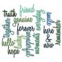 Sizzix, Multi Color, Thinlits Die Set 660225, Friendship Words Script by Tim Holtz, 16 Pack, One Size