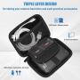 ProCase Portable Hard Drive Case for Canvio Basics Western Digital WD Elements My Passport Seagate Portable Backup Plus Slim 1TB 2TB 3TB 4TB USB 3.0, 2.5” Portable External Hard Drive Case -Black
