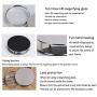 Zhi Jin 1Pc Portable Folding Magnifier Pocket Loupe Metal Reading Magnifying Glass Lens 10X 60mm for Inspection Science Office Travel Map