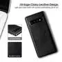 Galaxy S10 Case, LOHASIC Luxury Leather Slim Fit Soft Flexible PU Coated Gunmetal Electroplated Bumper Grip Scratch Resistant Protective Cover Cases for Samsung Galaxy S10 (2019) - Black