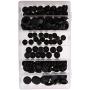 MagiDeal 141 Piece Universal Car Vehicle Body Plastic Button and Flush Mount Sheet Metal Hole Plugs