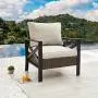 LOKATSE HOME Outdoor Patio Furniture Modern Wicker Sofa Chair Rattan Conversation Single Armchair with Cushion, Brown LOKATSE HOME Outdoor Patio Furniture Modern Wicker Sofa Chair Rattan Conversation Single Armchair with Cushion, Brown
