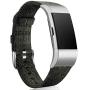 Maledan Replacement Bands Compatible with Charge 2 and Charge 2 HR, Large Woven Fabric Strap Band for Women Men, Dark Green