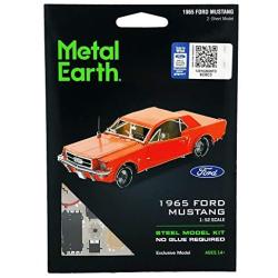 Fascinations Metal Earth 1965 Ford Mustang Red 3D Metal Model Kit