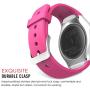 MoKo Watch Band Compatible with Samsung Gear S2(SM-R720 / SM-R730 ONLY), Soft Silicone Replacement Sport Band, NOT FIT S2 Classic (SM-R732 & SM-R735), NOT FIT Gear Fit2 Watch - Bright Pink