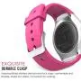 MoKo Watch Band Compatible with Samsung Gear S2(SM-R720 / SM-R730 ONLY), Soft Silicone Replacement Sport Band, NOT FIT S2 Classic (SM-R732 & SM-R735), NOT FIT Gear Fit2 Watch - Bright Pink