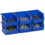 Akro-Mils 08212RED 30210 AkroBins Plastic Storage Bin Hanging Stacking Containers, (5-Inch x 4-Inch x 3-Inch), Pack of 6, Red Akro-Mils 08212RED 30210 AkroBins Plastic Storage Bin Hanging Stacking Containers, (5-Inch x 4-Inch x 3-Inch), Pack of 6, Red