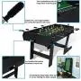 Sunnydaze Folding Foosball Table - 48 Inch Indoor Rod Hockey - Hollow Metal Rods - Space Saving Design for Family Game Room, Bar or Recreational Room
