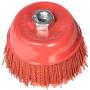 Als Liner Abrasive 180 Grit Nylon Bristle Cup Brush - 6 Inch - Safe for Use on Metal, Wood, Aluminum and Plastic Surfaces (TOOR6)