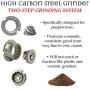 KITCHITERIA Wood Pepper Mill - Durable Carbon Steel Grinding Mechanism, Comfortable, User-Friendly, Refillable, Elegant and Long Life - 8.5 Inches