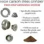 KITCHITERIA Wood Pepper Mill - Durable Carbon Steel Grinding Mechanism, Comfortable, User-Friendly, Refillable, Elegant and Long Life - 8.5 Inches