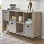 Better Homes and Gardens.. Cube Organizer with Metal Base, (8 Cube, Rustic Gray) Better Homes and Gardens.. Cube Organizer with Metal Base, (8 Cube, Rustic Gray)