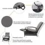 Kozyard Adjustable Patio Reclining Lounge Chair with Strong Extendable Metal Frame and Removable Cushions for Outdoor Reading, Sunbathing or Relaxation (Beige) Kozyard Adjustable Patio Reclining Lounge Chair with Strong Extendable Metal Frame and Removable Cushions for Outdoor Reading, Sunbathing or Relaxation (Beige)