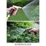 ESOW Garden Hose Nozzle 100% Heavy Duty Metal, Full Brass Nozzle & ABS Non-slip Ergonomic Grip, 4 Watering Patterns, High Pressure Metal Spray Gun for Watering Plants, Car Wash and Showering Dog