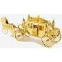 3D Metal Puzzle Models of A Royal Carriage and A Vintage Car - DIY Toy Metal Sheets Assembling Puzzle, 3D Puzzle – Pack of 2